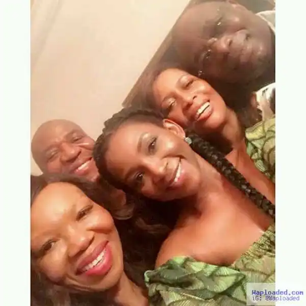 Photos: Geneveive Nnaji Celebrates With The Publisher Of "Genevieve" Magazine & Hubby